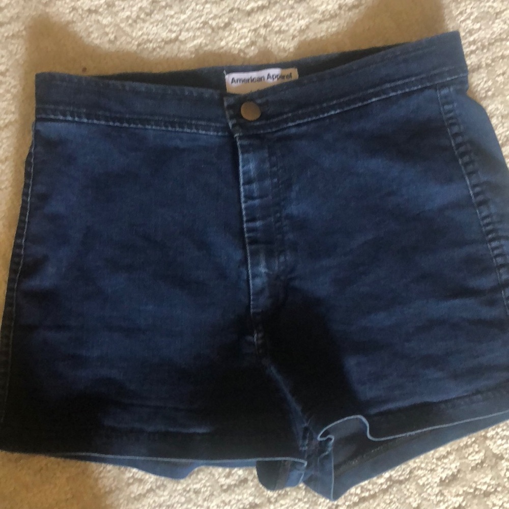 Hugh rise jean shorts-stretch my